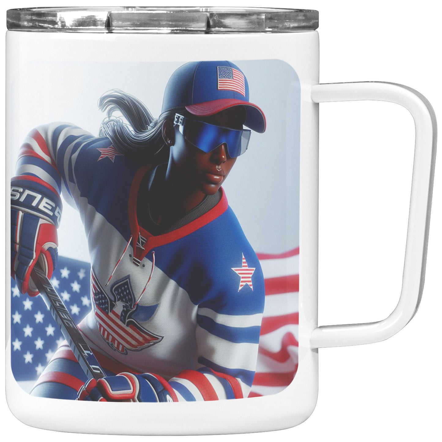 Woman Ice Hockey Player - Coffee Mug #7