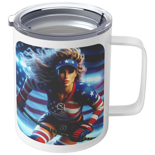 Woman Ice Hockey Player - Coffee Mug #4