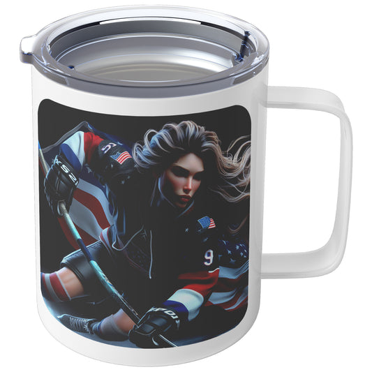 Woman Ice Hockey Player - Coffee Mug #6
