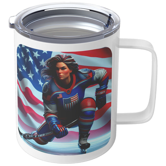 Woman Ice Hockey Player - Coffee Mug #5