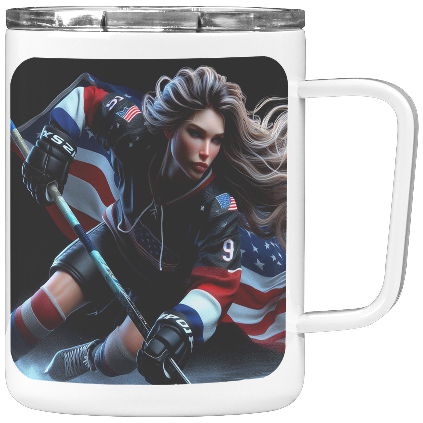 Woman Ice Hockey Player - Coffee Mug #6