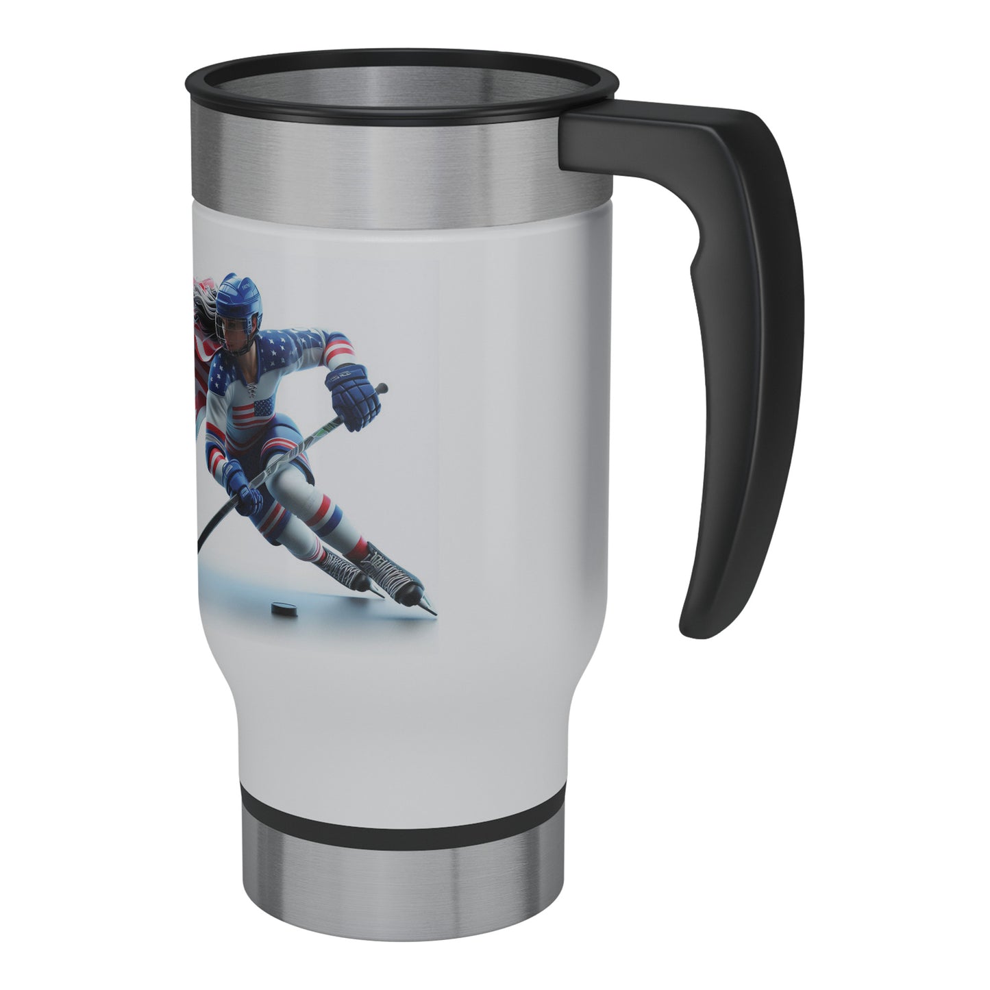 Women Ice Hockey Players - Travel Mug #14