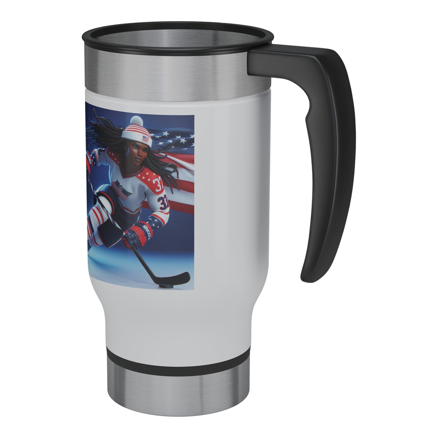 Women Ice Hockey Players - Travel Mug #22