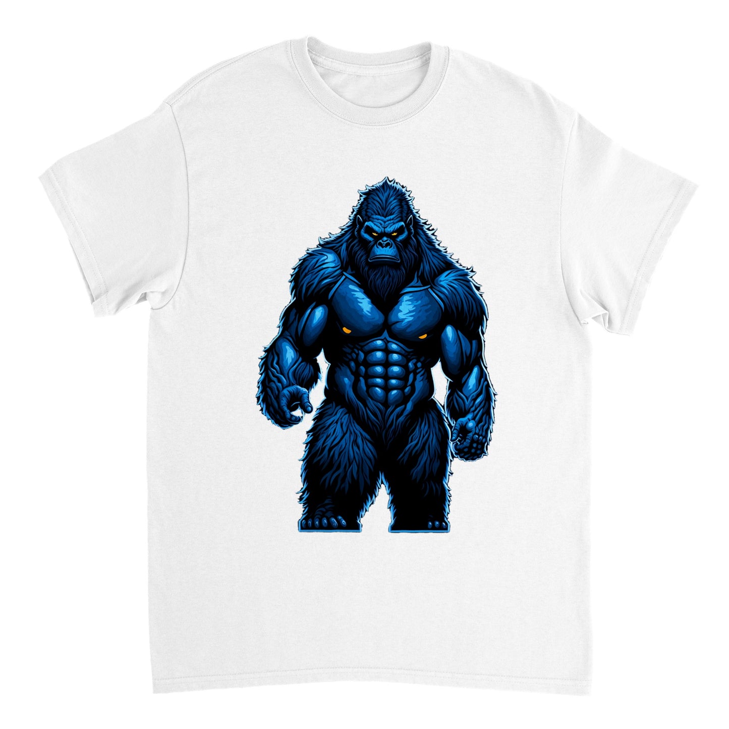3D Bigfoot Art - Heavyweight Unisex Crewneck T-shirt 21