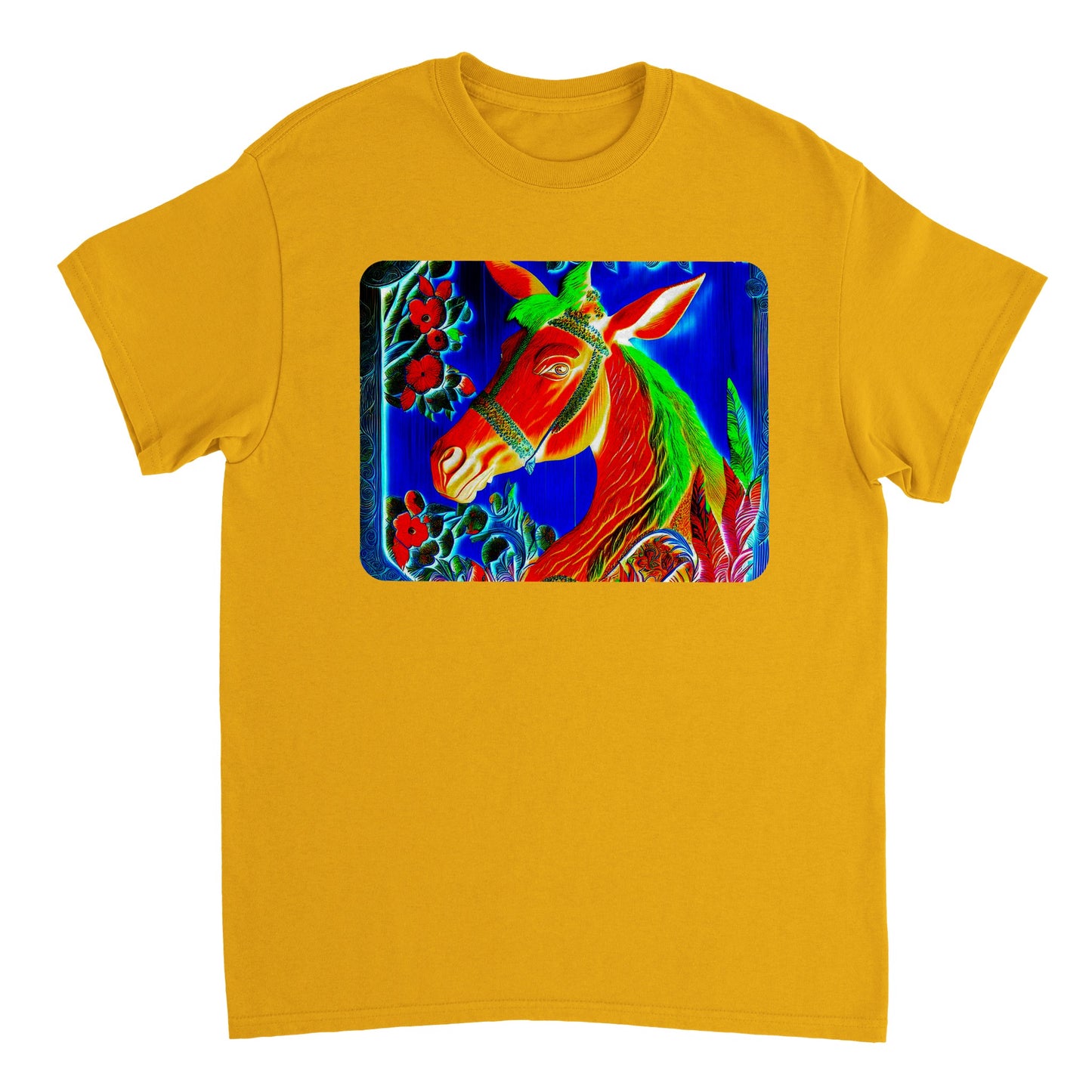 Rainbow Colors Animal - Heavyweight Unisex Crewneck T-shirt 13