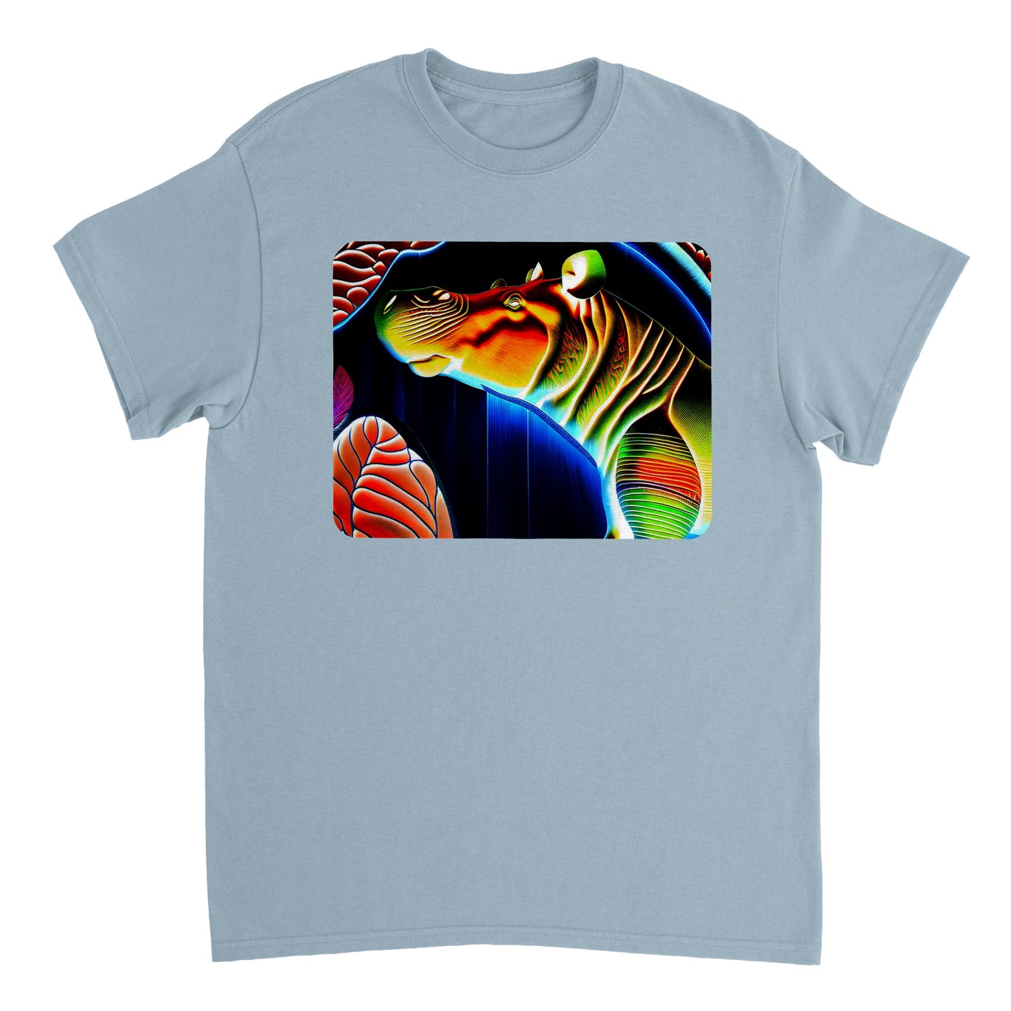 Rainbow Colors Animal - Heavyweight Unisex Crewneck T-shirt 29