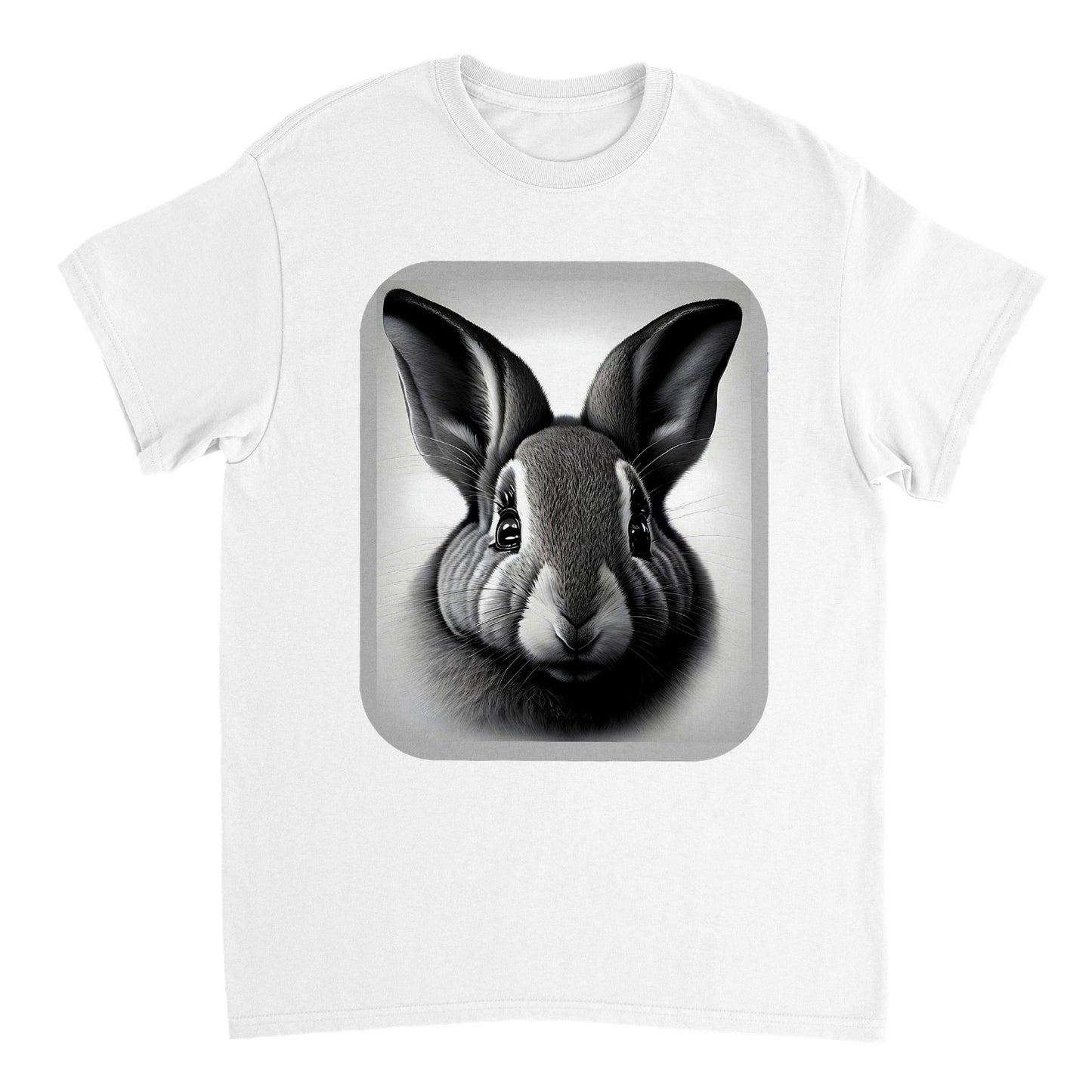 Animal Pencil Art - Heavyweight Unisex Crewneck T-shirt 3
