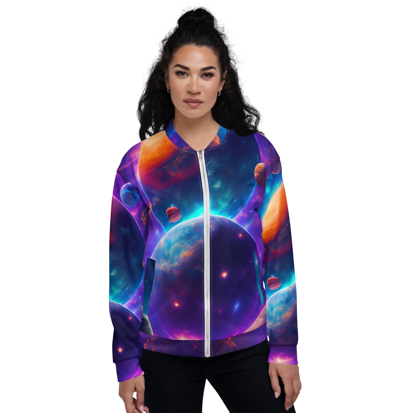 Outer Space Art - Unisex Bomber Jacket 1