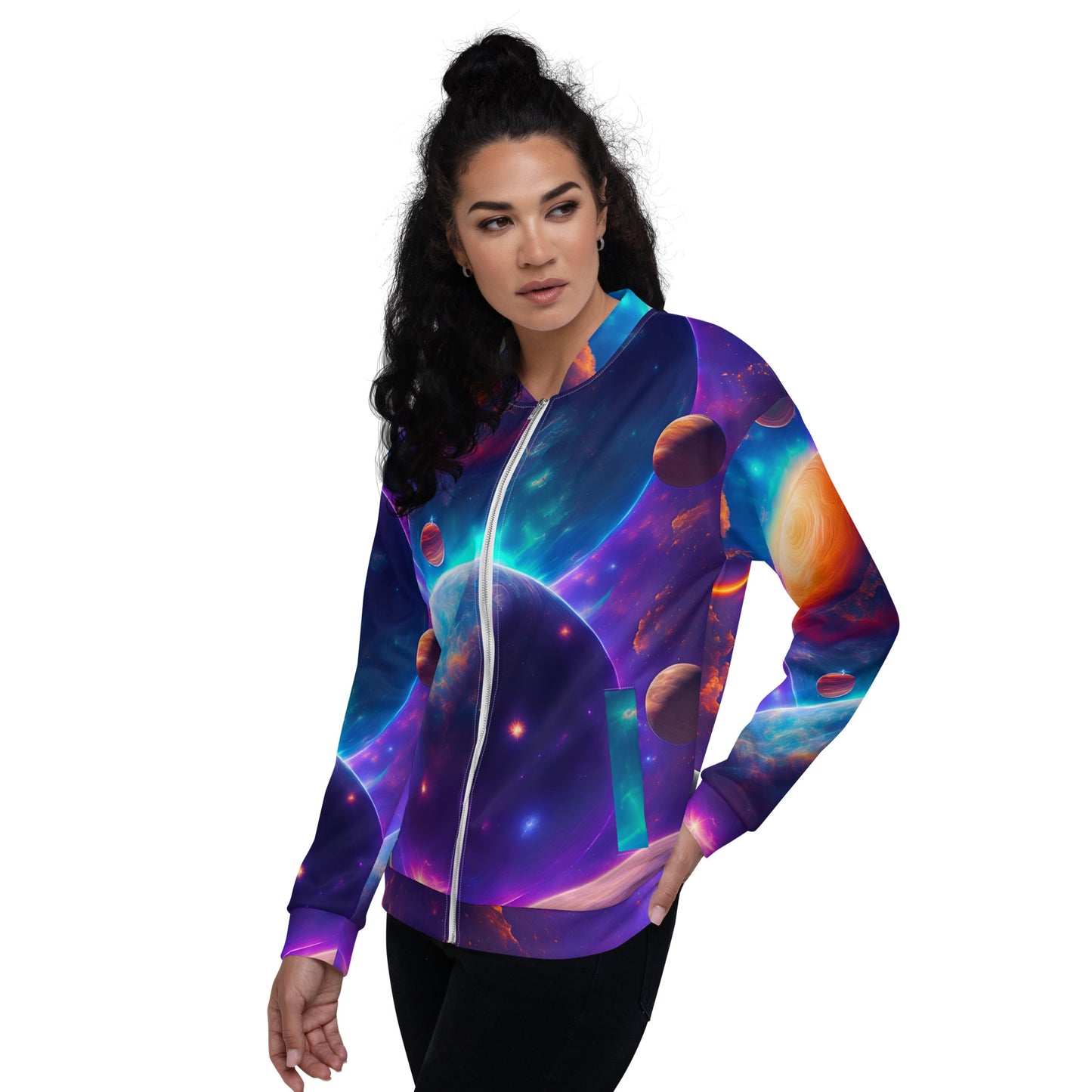Outer Space Art - Unisex Bomber Jacket 1