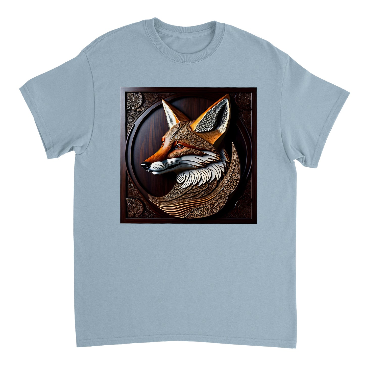 3D Wooden Animal Art - Heavyweight Unisex Crewneck T-shirt 89