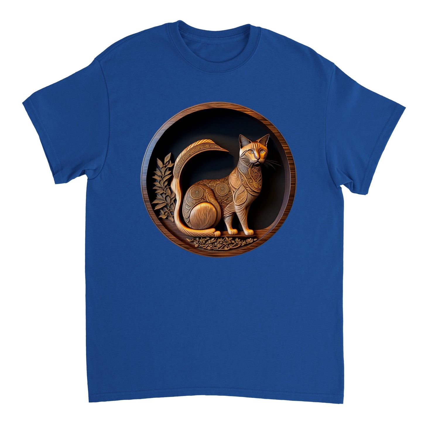 3D Wooden Animal Art - Heavyweight Unisex Crewneck T-shirt 39