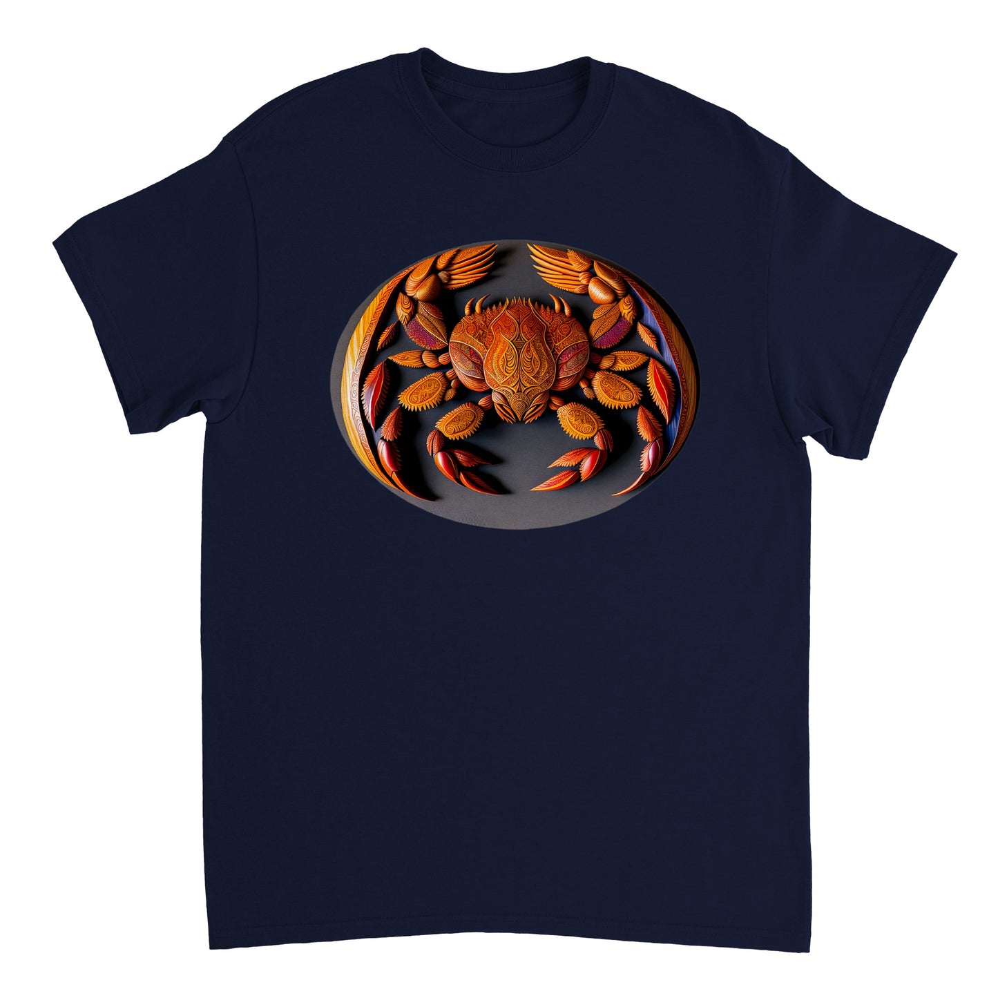 3D Wooden Animal Art - Heavyweight Unisex Crewneck T-shirt 26