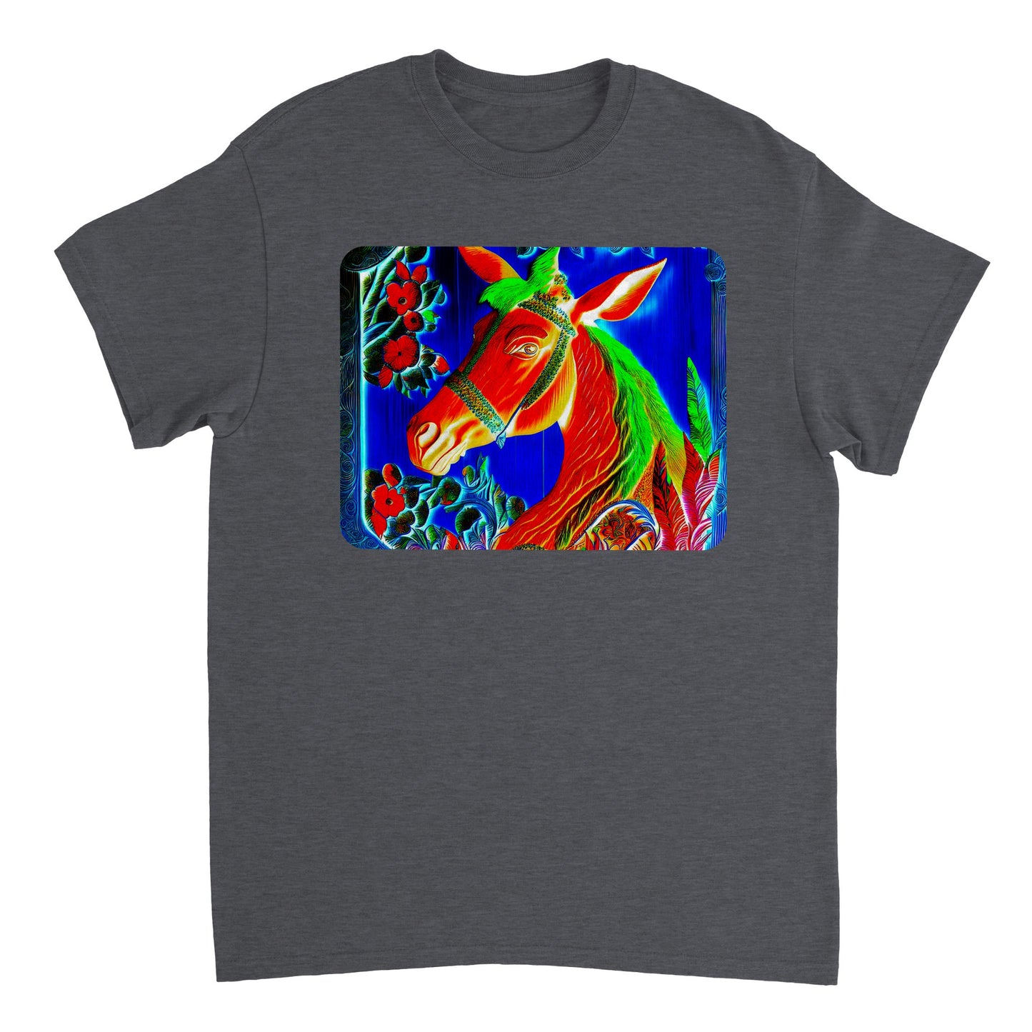 Rainbow Colors Animal - Heavyweight Unisex Crewneck T-shirt 13