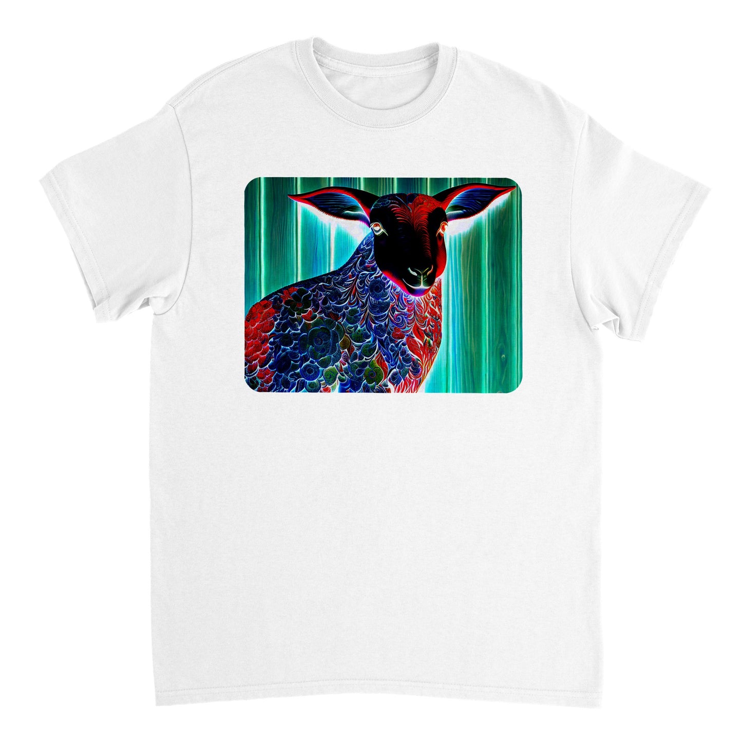 Rainbow Colors Animal - Heavyweight Unisex Crewneck T-shirt 25