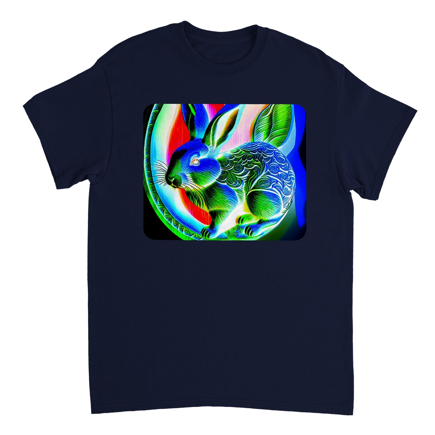 Rainbow Colors Animal - Heavyweight Unisex Crewneck T-shirt 5