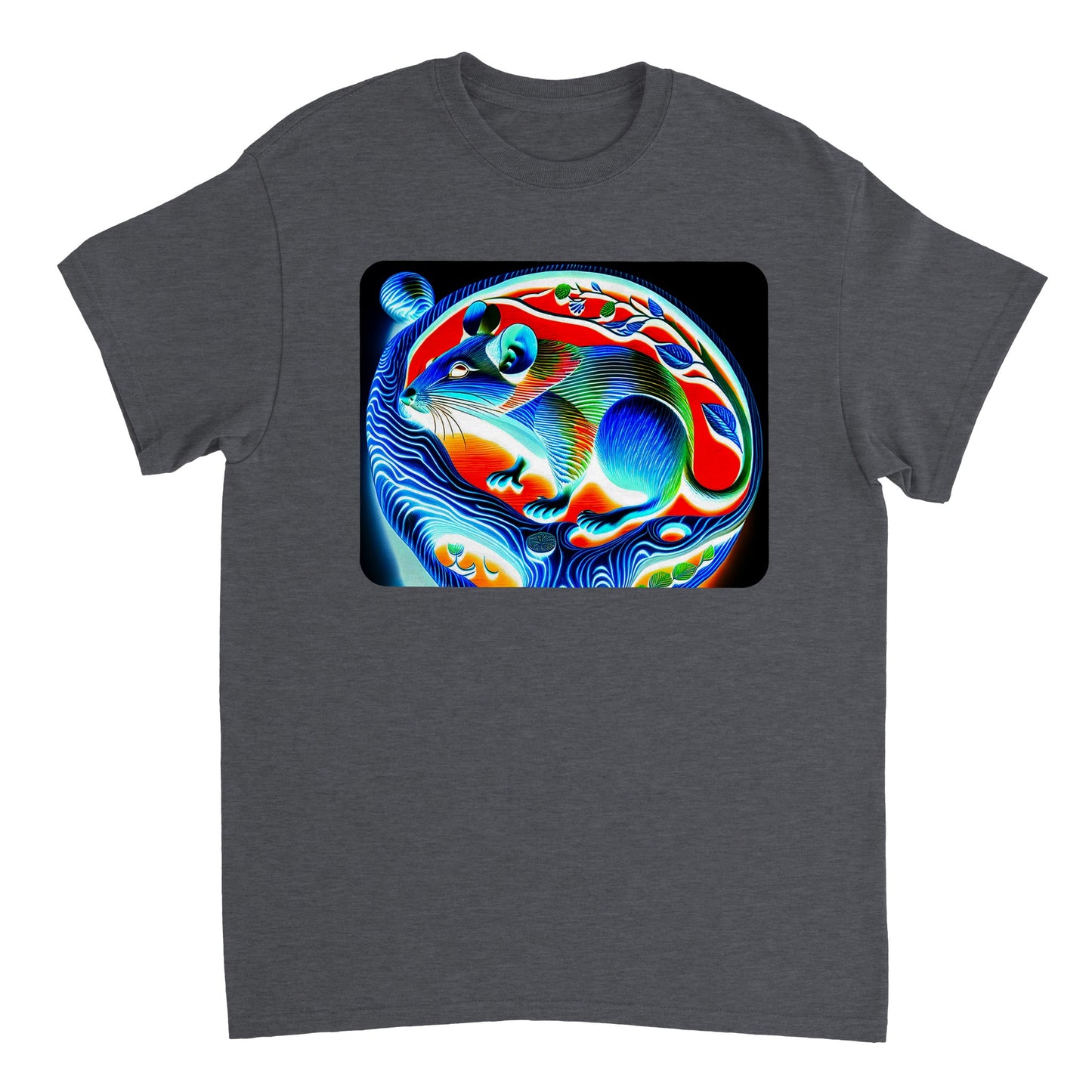 Rainbow Colors Animal - Heavyweight Unisex Crewneck T-shirt 14
