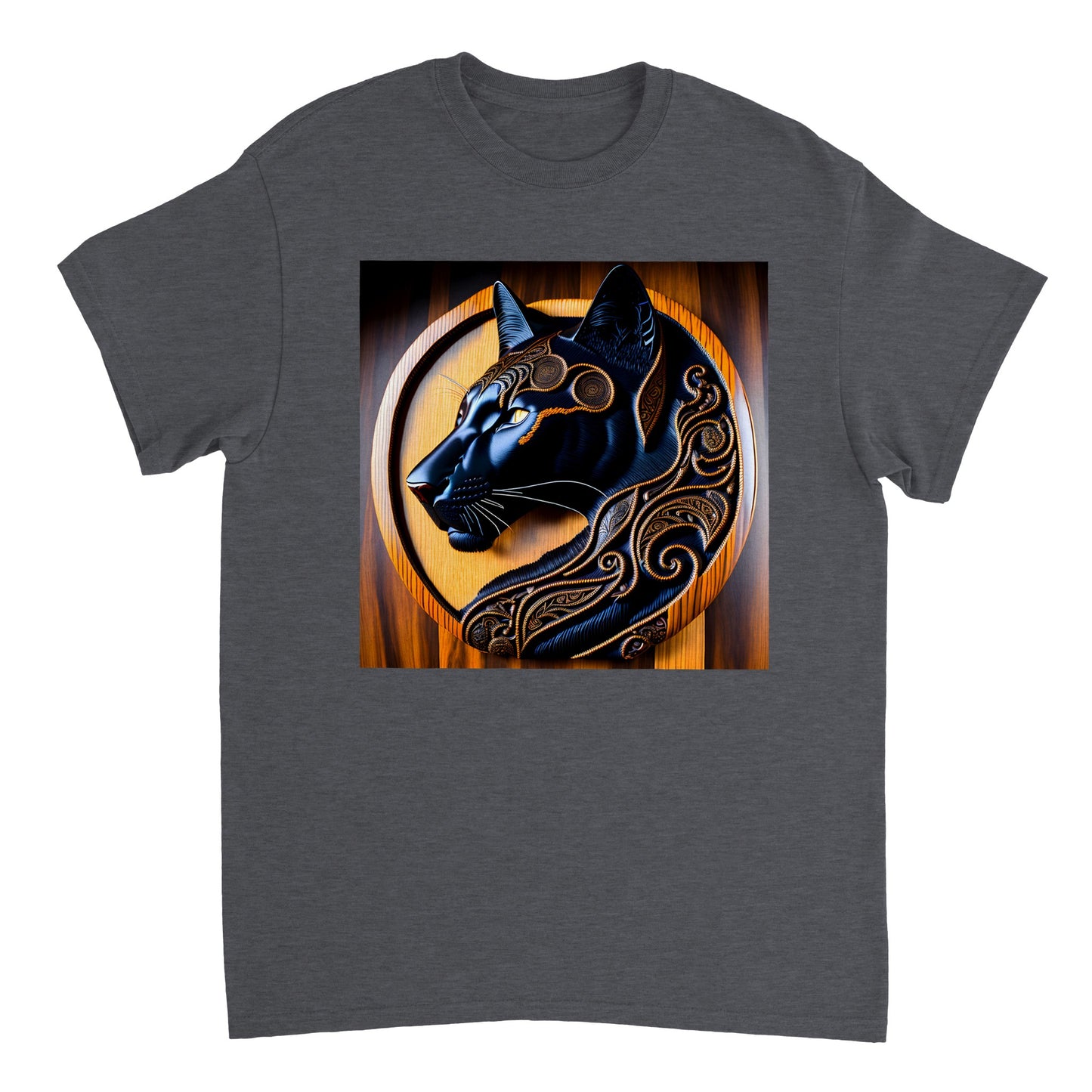 3D Wooden Animal Art - Heavyweight Unisex Crewneck T-shirt 81