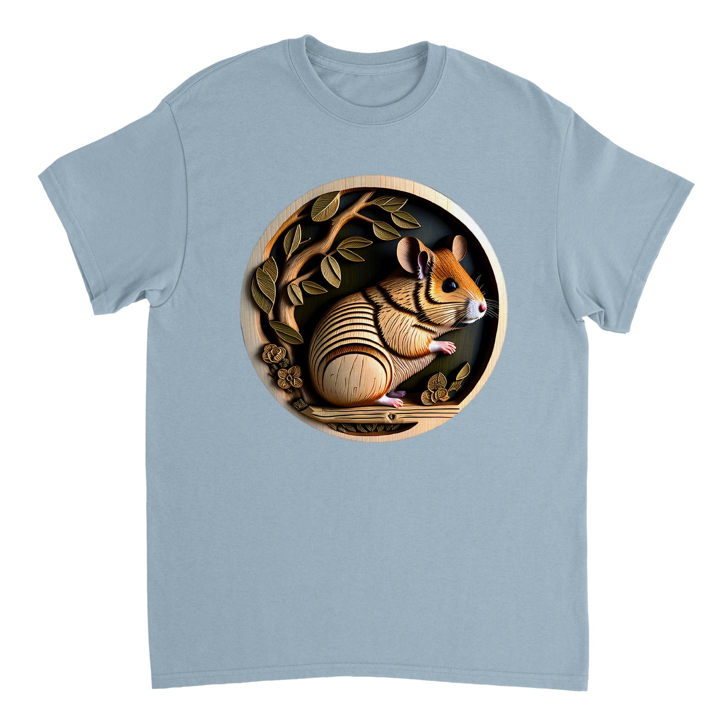 3D Wooden Animal Art - Heavyweight Unisex Crewneck T-shirt 20