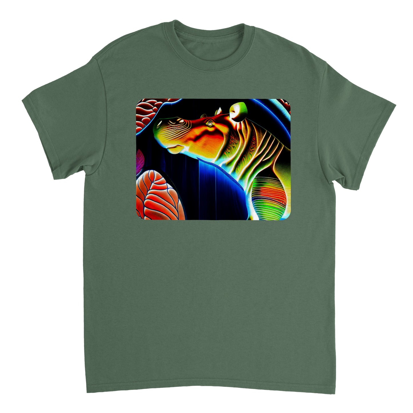 Rainbow Colors Animal - Heavyweight Unisex Crewneck T-shirt 29
