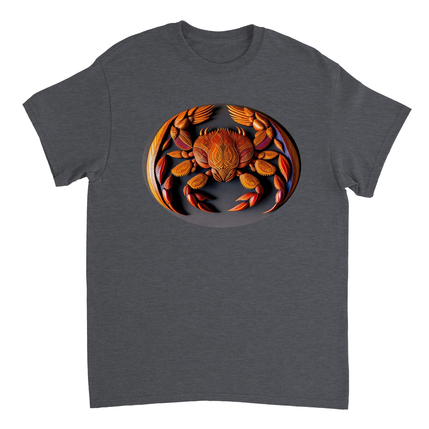 3D Wooden Animal Art - Heavyweight Unisex Crewneck T-shirt 26