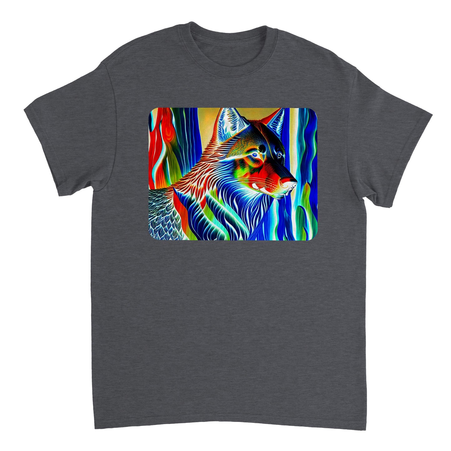 Rainbow Colors Animal - Heavyweight Unisex Crewneck T-shirt 6