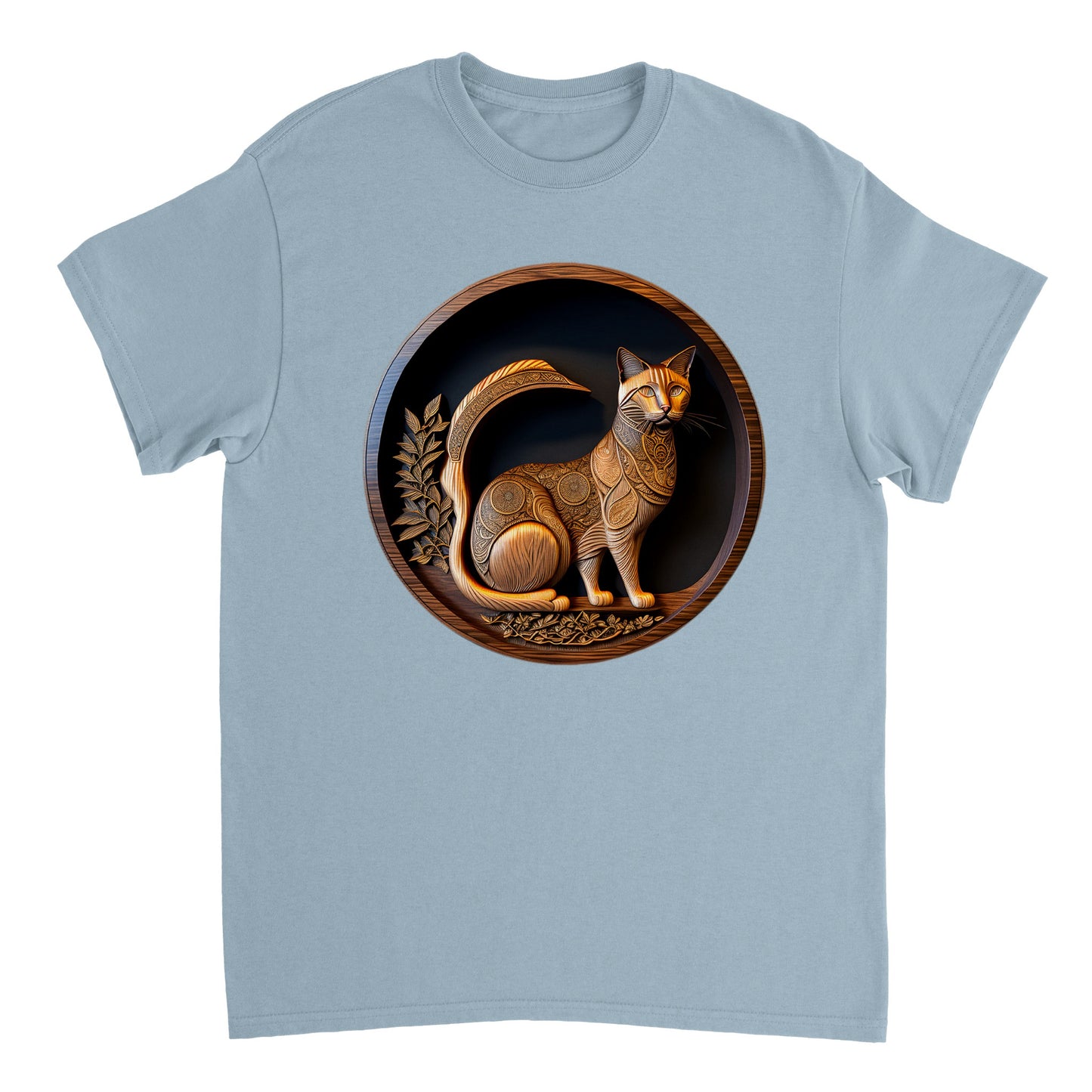 3D Wooden Animal Art - Heavyweight Unisex Crewneck T-shirt 39