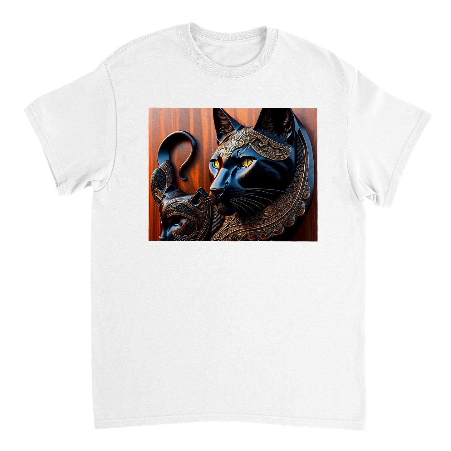 3D Wooden Animal Art - Heavyweight Unisex Crewneck T-shirt 83