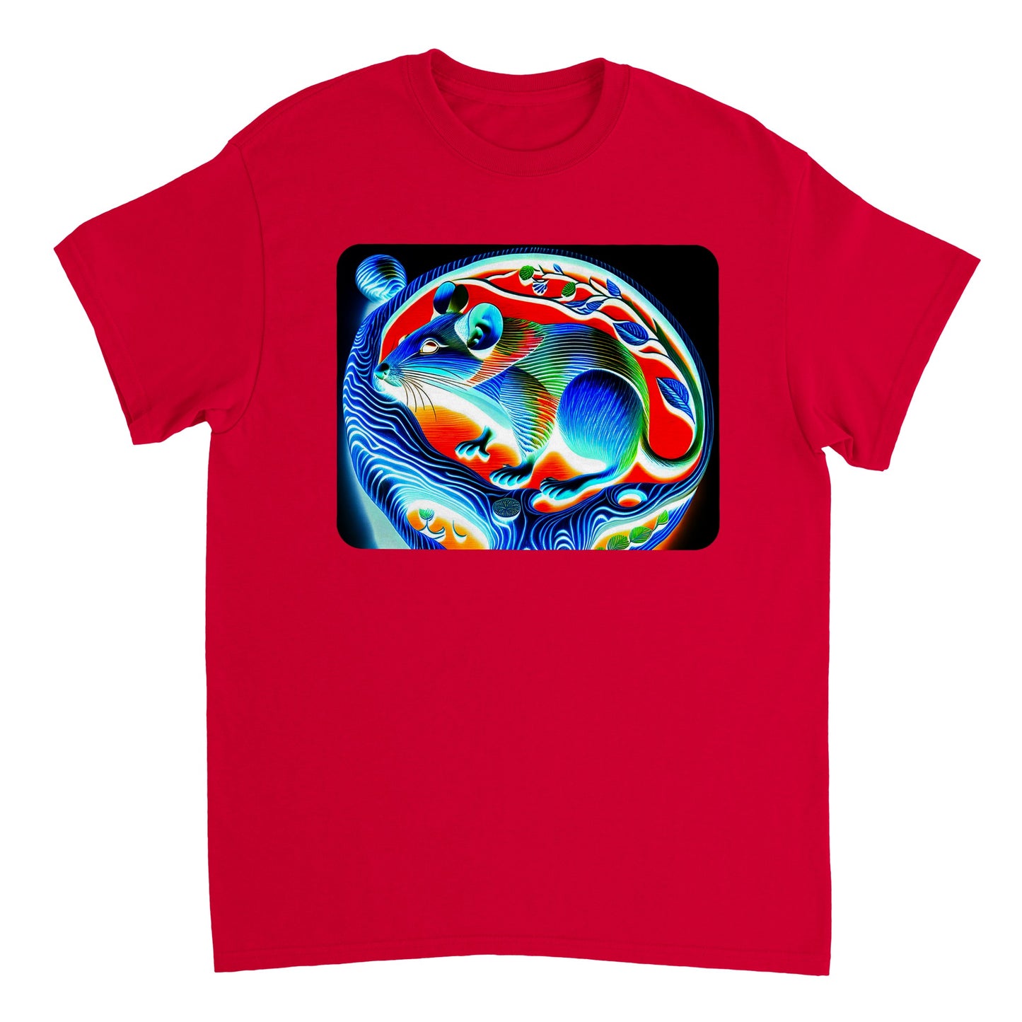 Rainbow Colors Animal - Heavyweight Unisex Crewneck T-shirt 14