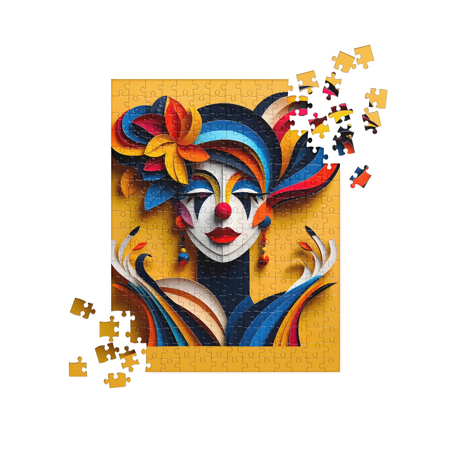 Magical 3D Clown - Jigsaw Puzzle #44