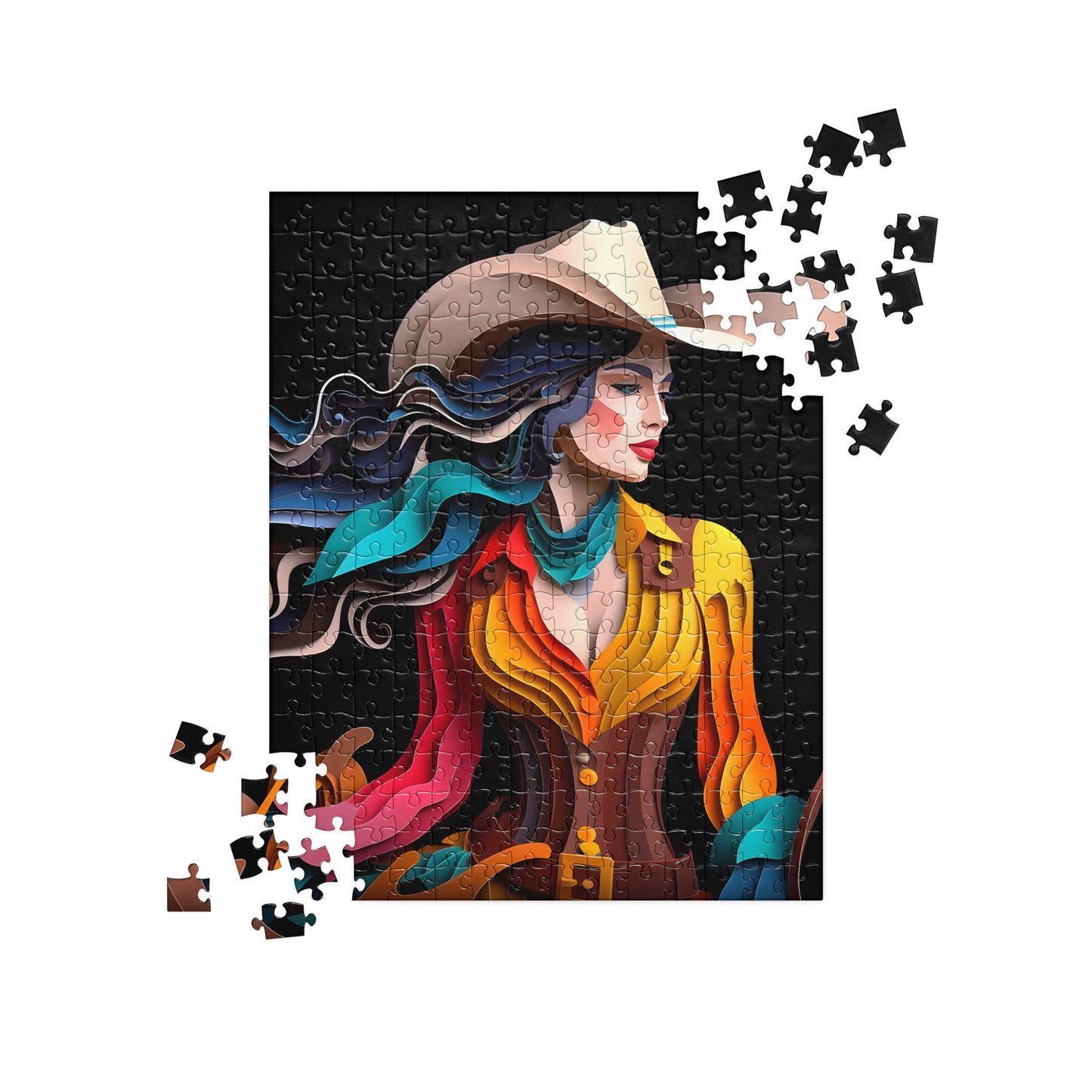 3D Cowboy and Cowgirl - Jigsaw Puzzle #1