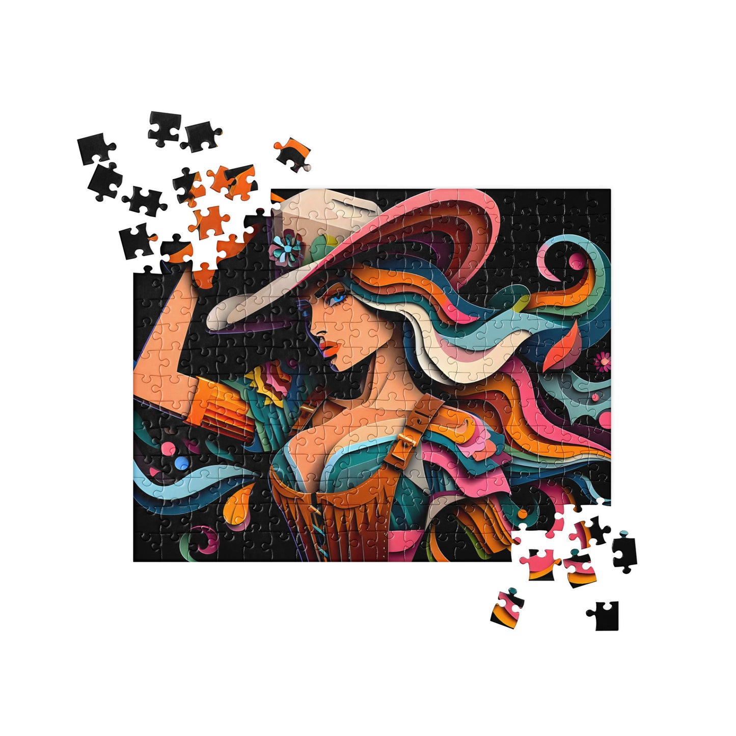 3D Cowboy and Cowgirl - Jigsaw Puzzle #7