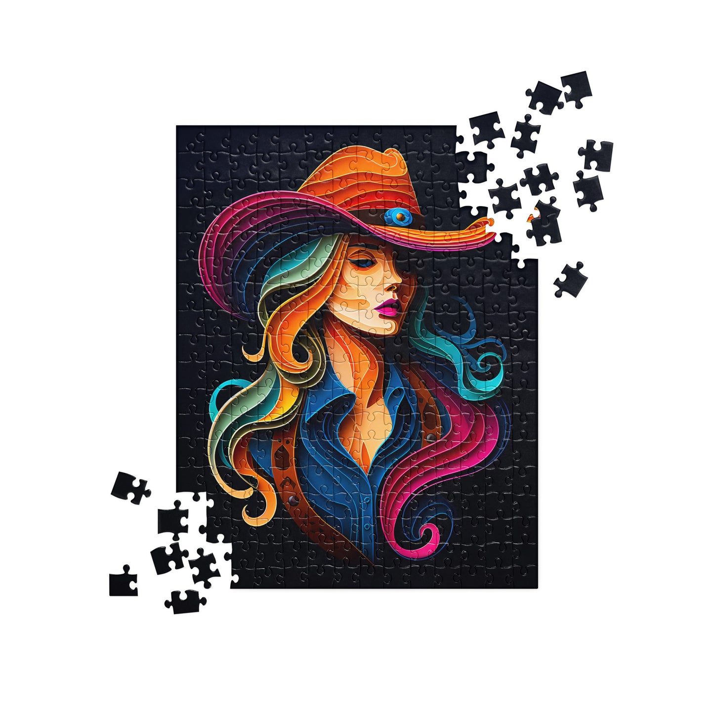 3D Cowboy and Cowgirl - Jigsaw Puzzle #9