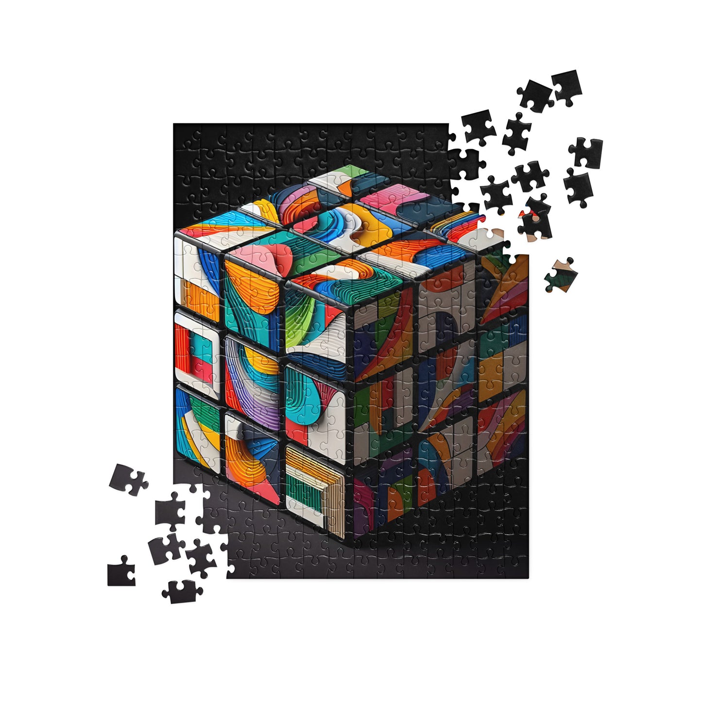 3D Colorful Cube - Jigsaw Puzzle #8