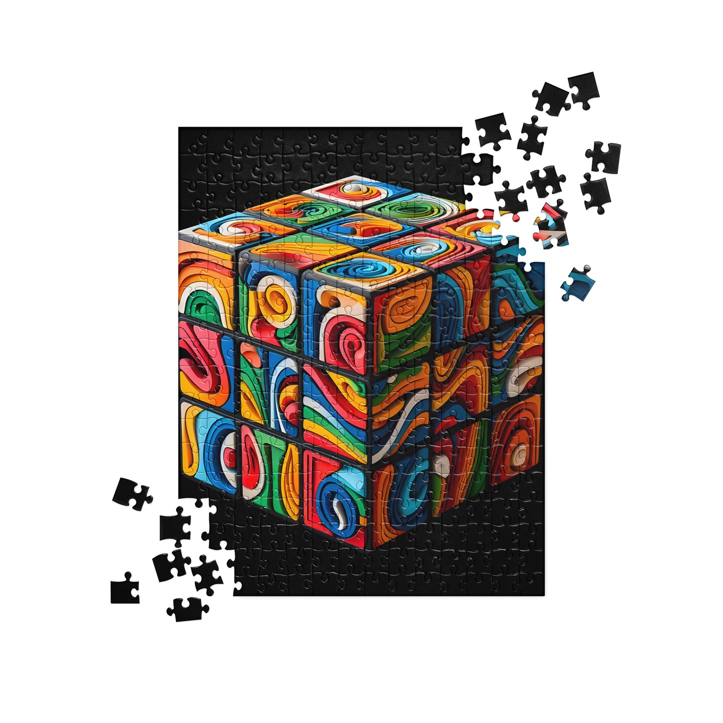3D Colorful Cube - Jigsaw Puzzle #10