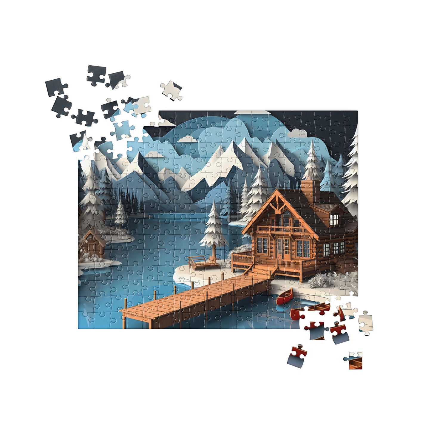 3D Wooden Cabin - Jigsaw Puzzle #4