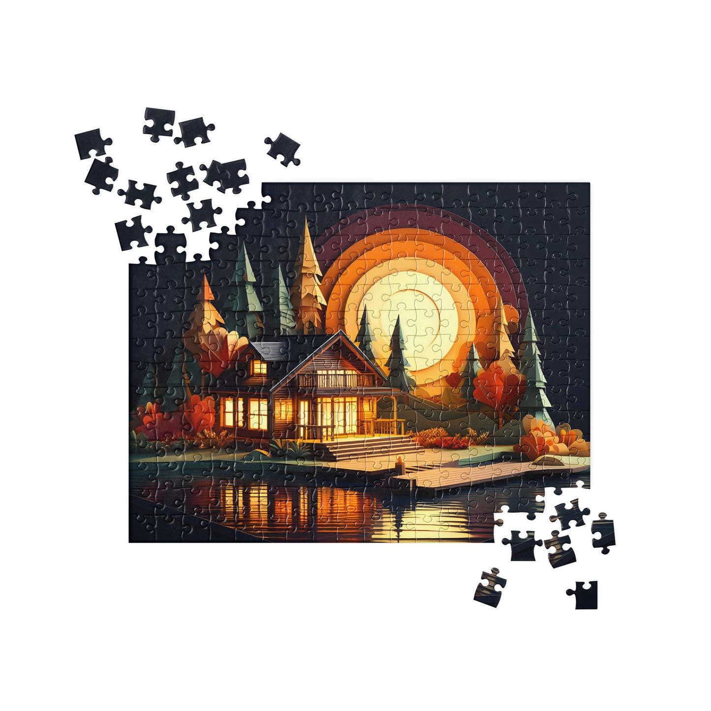 3D Wooden Cabin - Jigsaw Puzzle #5