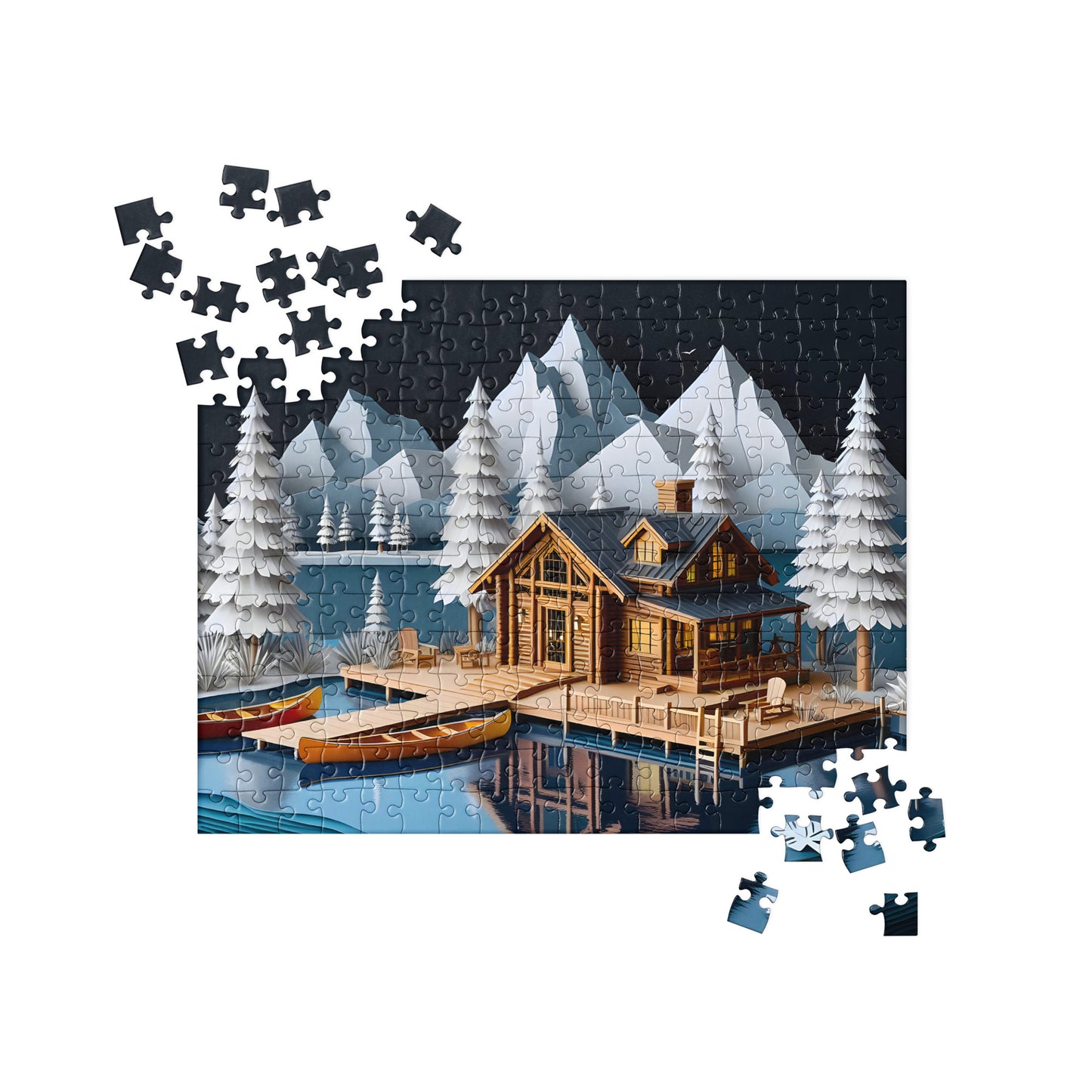 3D Wooden Cabin - Jigsaw Puzzle #7