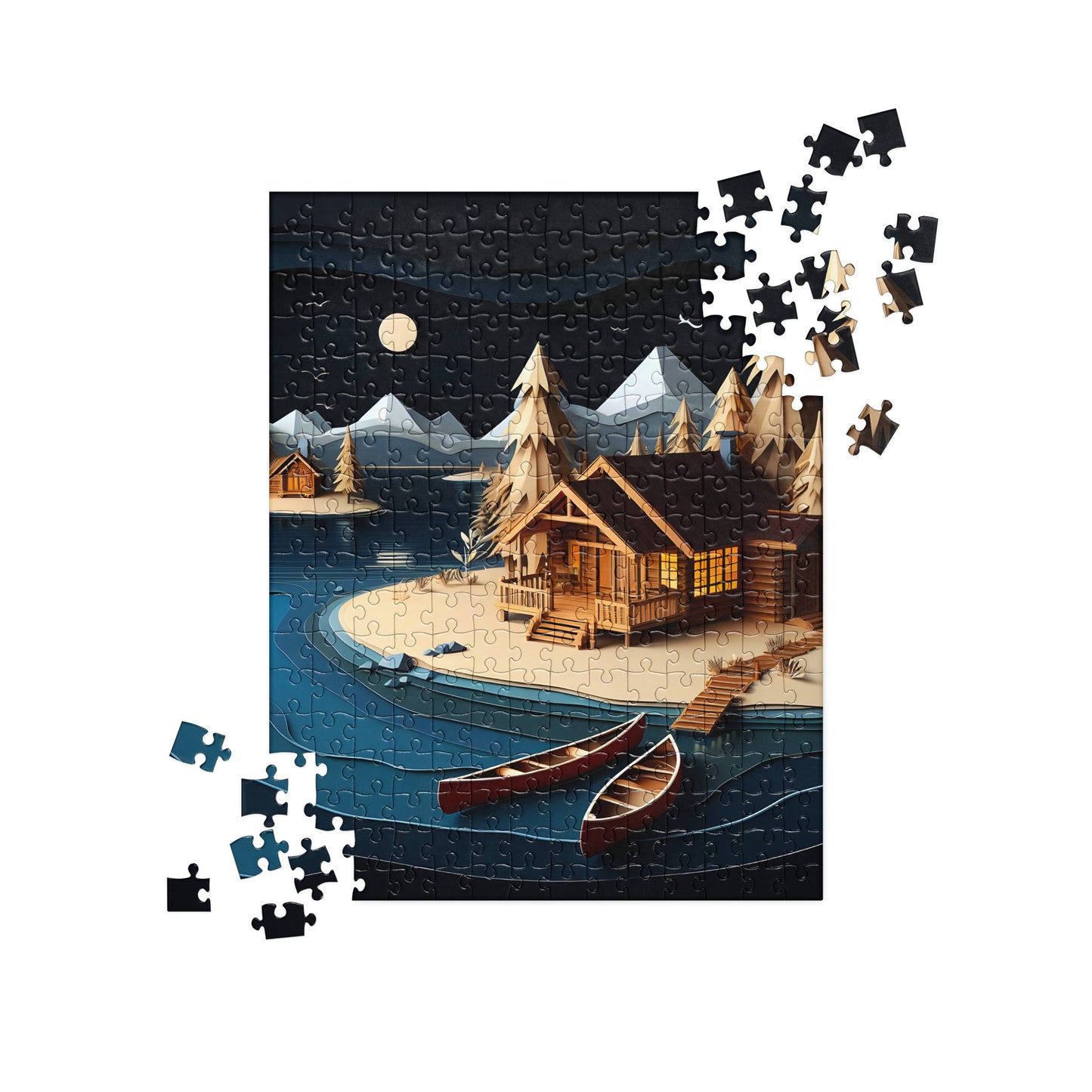 3D Wooden Cabin - Jigsaw Puzzle #8