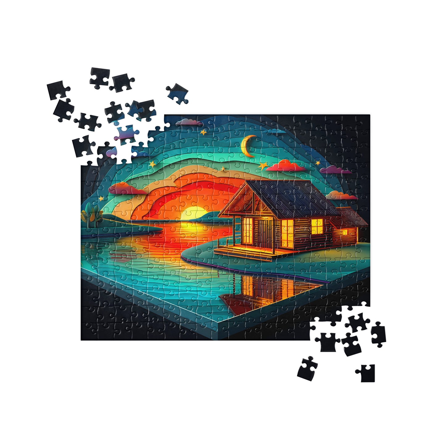 3D Wooden Cabin - Jigsaw Puzzle #9