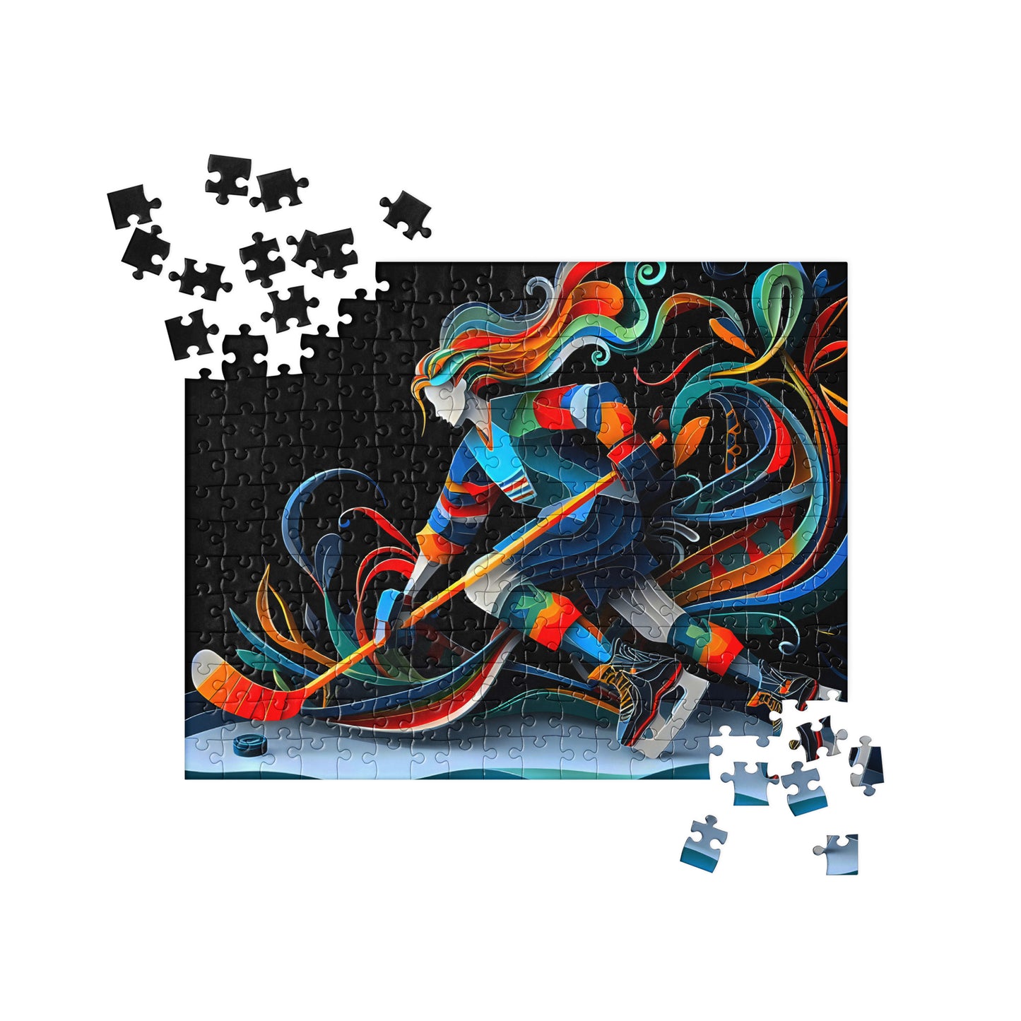3D Ice Hockey Player - Jigsaw Puzzle #8