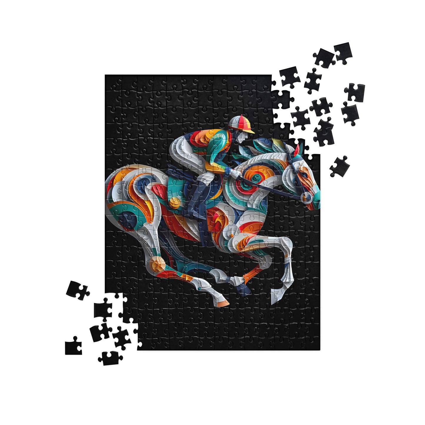 3D Jockey and Horse - Jigsaw Puzzle #3