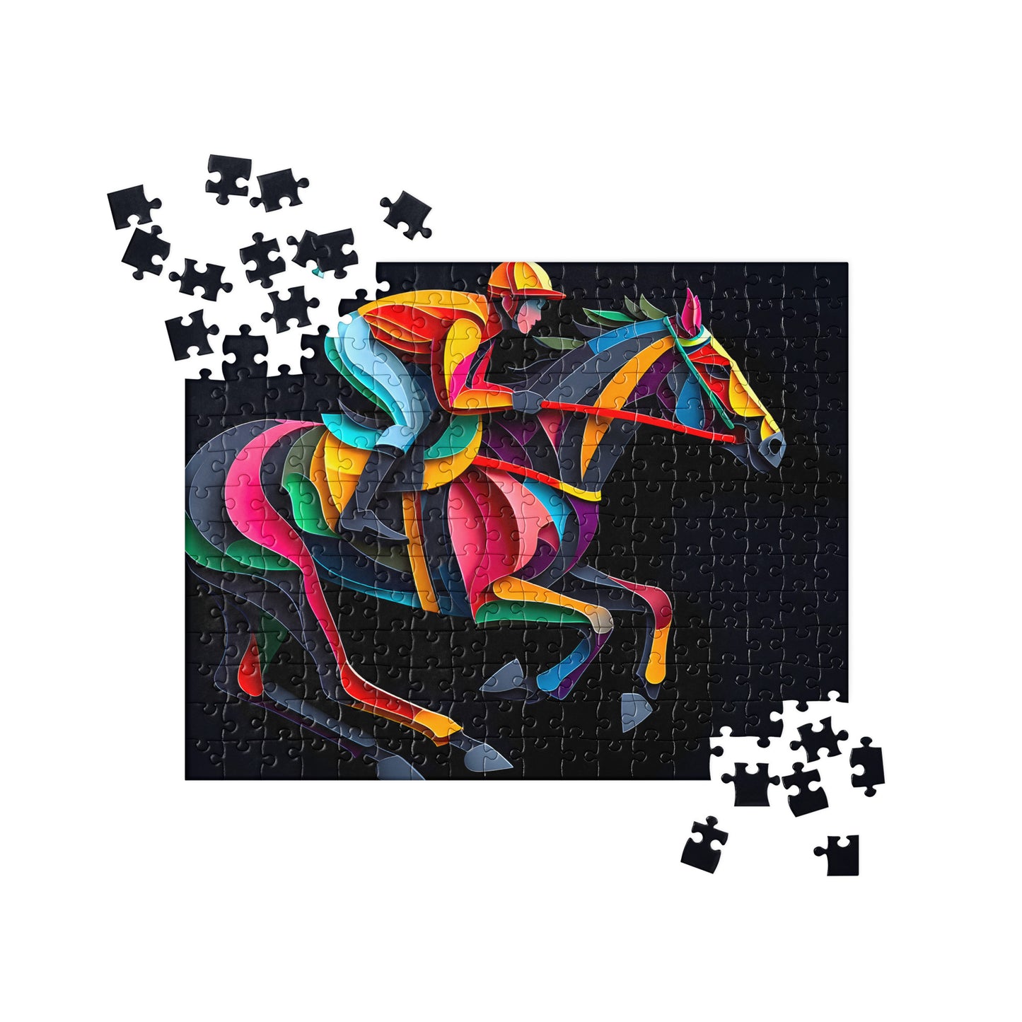 3D Jockey and Horse - Jigsaw Puzzle #5