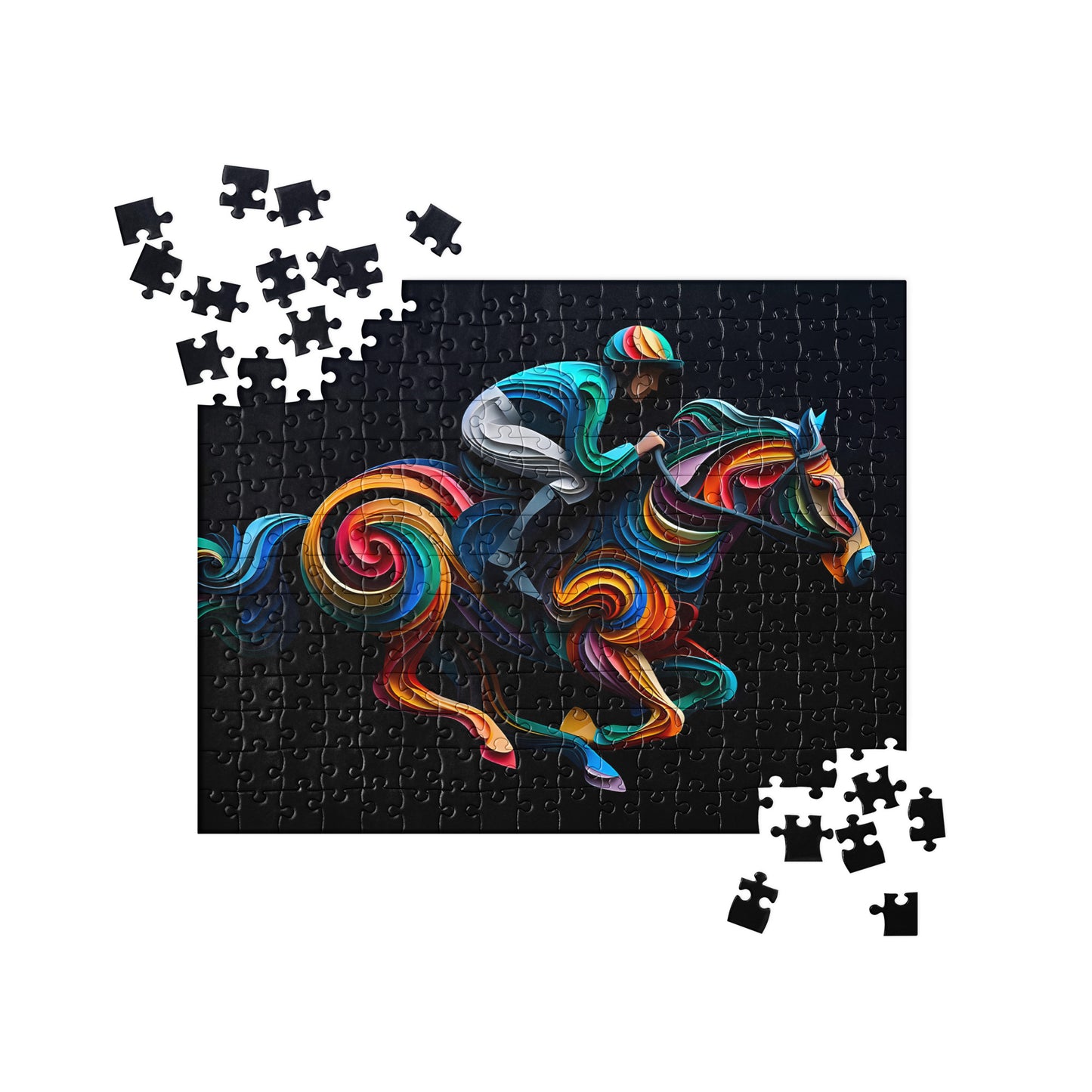 3D Jockey and Horse - Jigsaw Puzzle #6