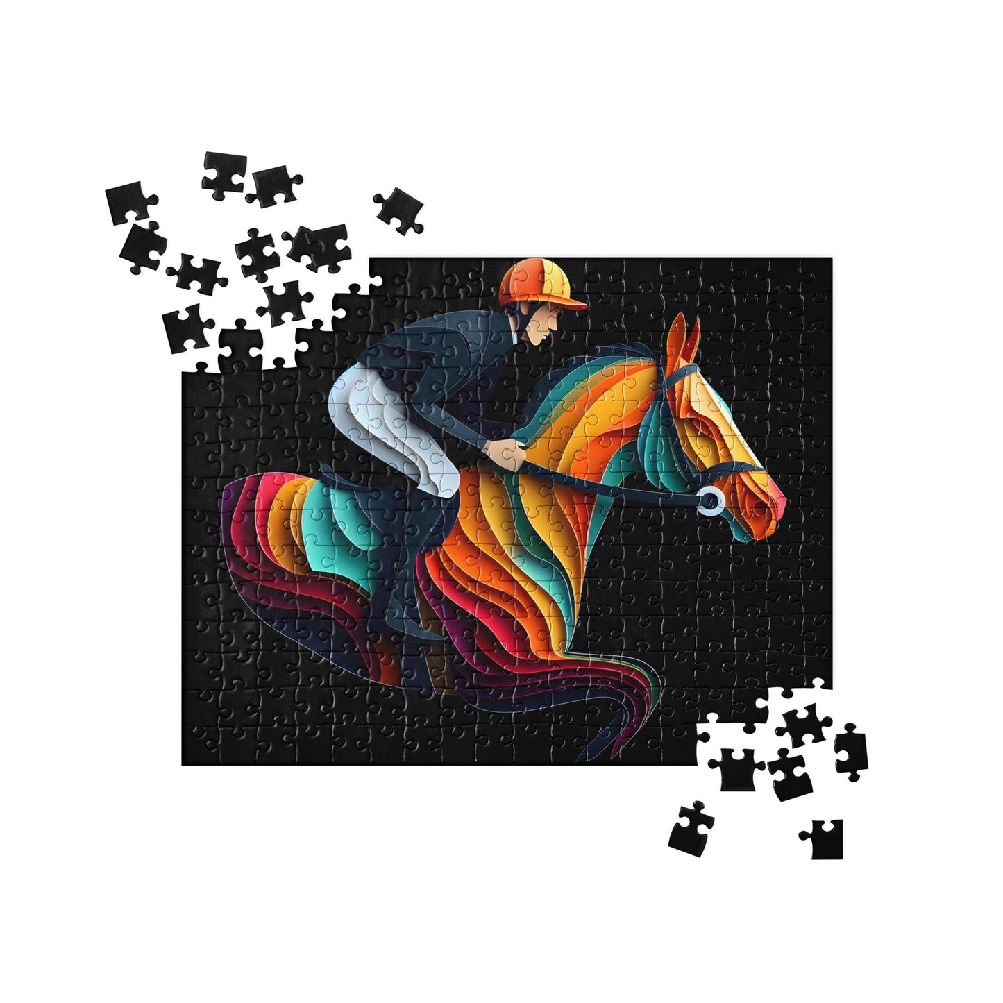 3D Jockey and Horse - Jigsaw Puzzle #8