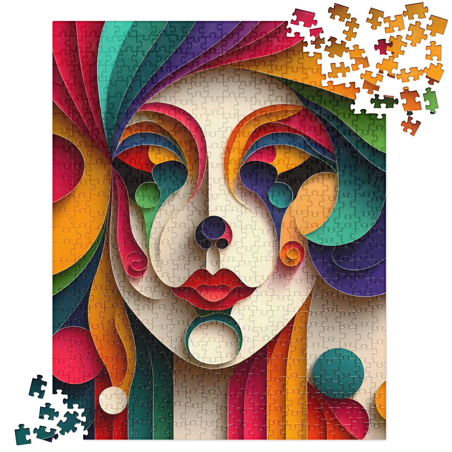 Magical 3D Clown - Jigsaw Puzzle #12