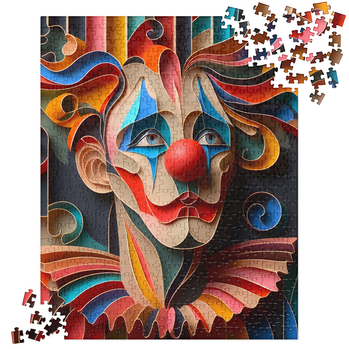 Magical 3D Clown - Jigsaw Puzzle #21