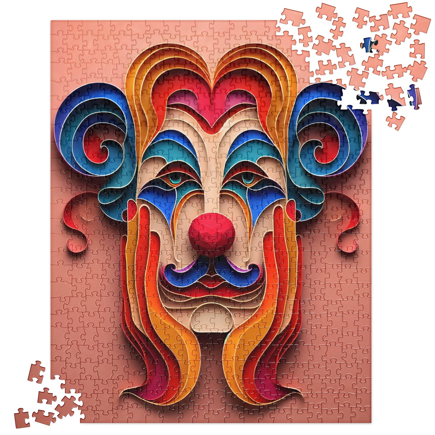Magical 3D Clown - Jigsaw Puzzle #28