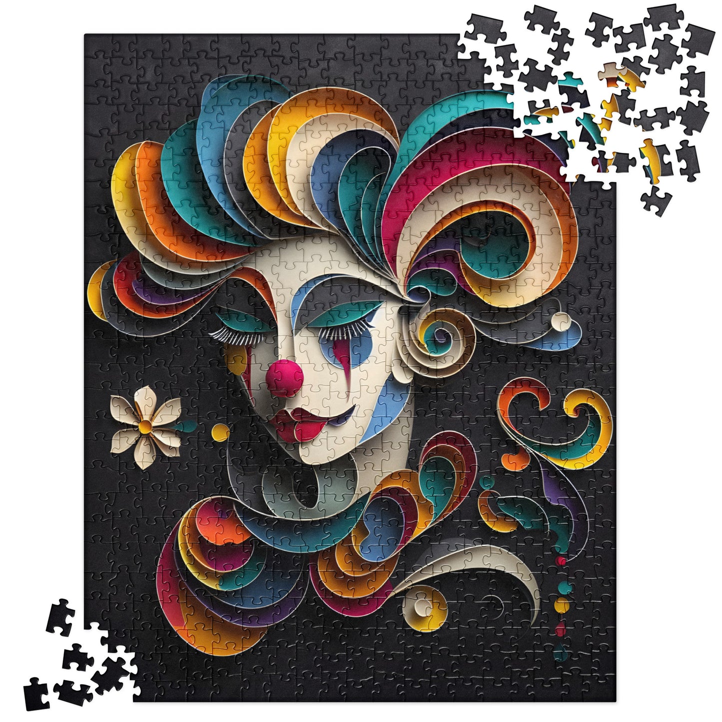 Magical 3D Clown - Jigsaw Puzzle #36