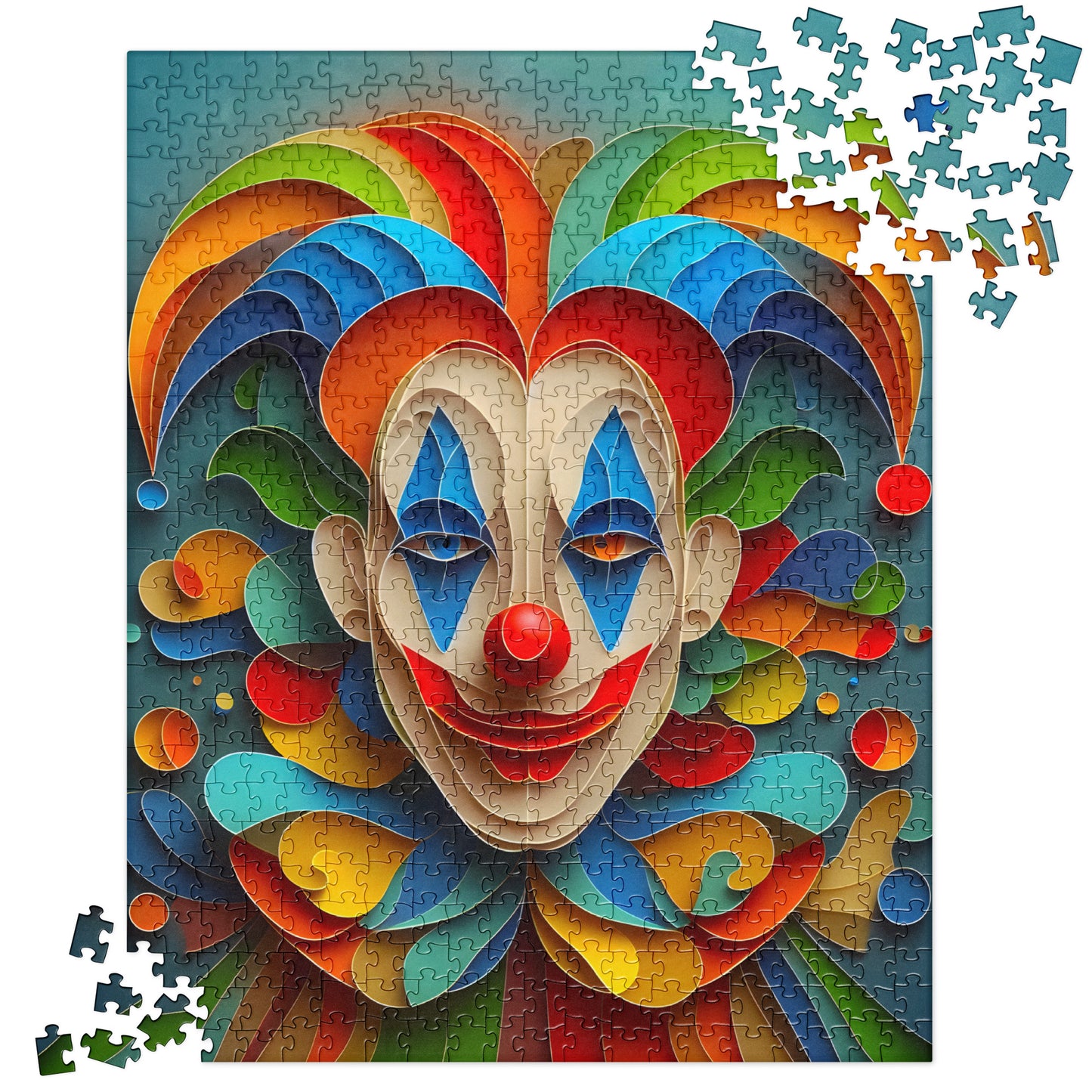 Magical 3D Clown - Jigsaw Puzzle #37