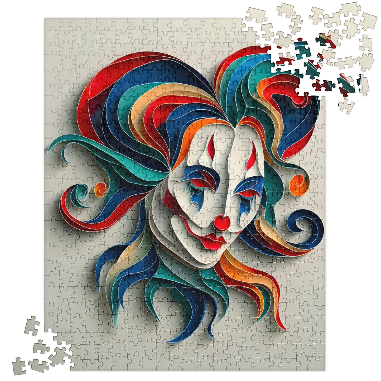 Magical 3D Clown - Jigsaw Puzzle #41